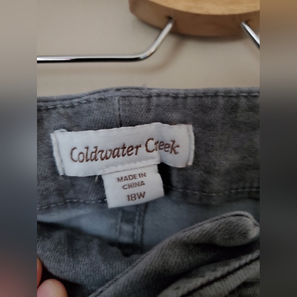 NWT Coldwater Creek the Creek Black Mid Rise Slim Fit Pants Sz 18W - Picture 4 of 7